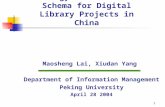 Ontology based metadata schema for digital library projects in China