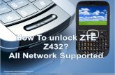 How To Unlock AT&T / T-mobile / vodafone / Digicel / o2 / Fido/rogers / orange ZTE Z432?