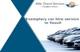Exemplary car hire service in Yeovil