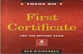 Focus on first certificate