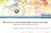 May 2014 Embedded Vision Summit Introductory Remarks