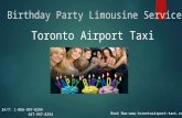 Birthday party limousine service