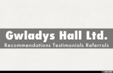 Gwladys Hall Ltd.