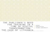 The publisher’s need for training in a time of digital transformation: the case of Lithuania