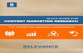 Relevance: Quick Guide For Content Marketing Research