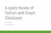 A quick review of Python and Graph Databases
