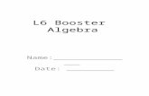 2. L6 Booster Booklet ALGEBRA
