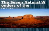 The seven natural wonders of the world