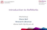 Refworks Introduction august 2015