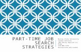 Part-Time Job Search Tips