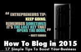 How to Blog - 17 Simple Tips to Boost Your Business