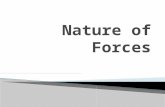 Nature of forces