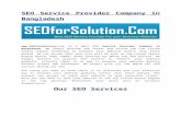 SEO Service Provider Company in Bangladesh
