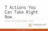 7 Actions You Can Take Right Now to Make Your Holiday Revenue Jingle