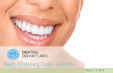 Teeth whitening cost  - Australia
