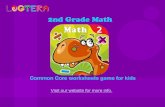 2nd Grade Math : Common Core State Standards education skills mastery game for children.