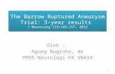 The barrow ruptured aneurysm trial