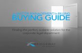 Matter Management and e-Billing Buyers' Guide