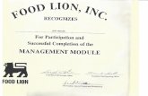 FOOD LION MANAGEMENT TRAINING CERTIFICATE 5.15.15 Copy