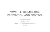 Yaws - epidemiology, prevention and control