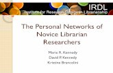 The Personal Networks of Novice Librarian Researchers