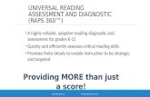Pivot INSPECT® Reading assessment and diagnostic (RAPS 360)