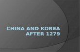 China and korea after 1279