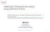 1MW Solar Cell System Simulation using LG285S1C-G4(LG)