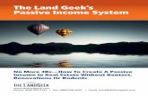 The Land Geek Passive Income System