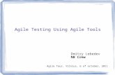 Agile Testing Using Agile Tools