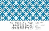 Networking and professional opportunities