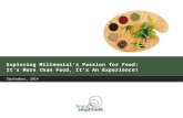 Millennials and Food