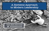 A systems approach to modern leadership - Agile2015