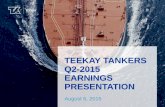 Teekay Tankers Q2-2015 Earnings Presentation