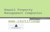 Hawaii Property Management Companies -