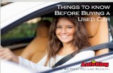 Top Things You Must Know Before You Buy A Used Car