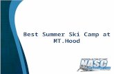 Best Summer Ski Camp at MT. Hood