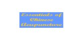 Essentials of chinese acupuncture