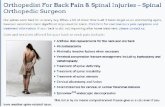 Orthopedist For Back Pain & Spinal Injuries – Spinal Orthopedic Surgeon