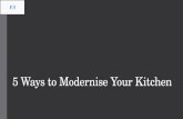 5 ways to modernise your kitchen - APRESI