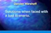 Darclee warshoff   solutions when faced with a bad scenario