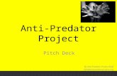Anti-Predator Project Pitch Deck