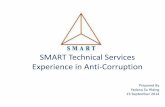 Smart's experience in anti corruption