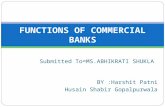 Functions of commercial banks