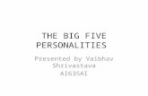 Big five Personalities