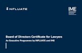 INFLUATE Board of Directors Certificate for Lawyers