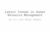 Latest trends in human resource management