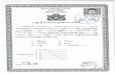Matriculation Examination Pass Certificate