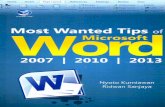 Most Wanted Tips Of Microsoft Word 2007,2010,2013 (Preview)