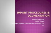 Import procedure and documentation